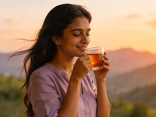 Himalayan herbal tea wellness ritual