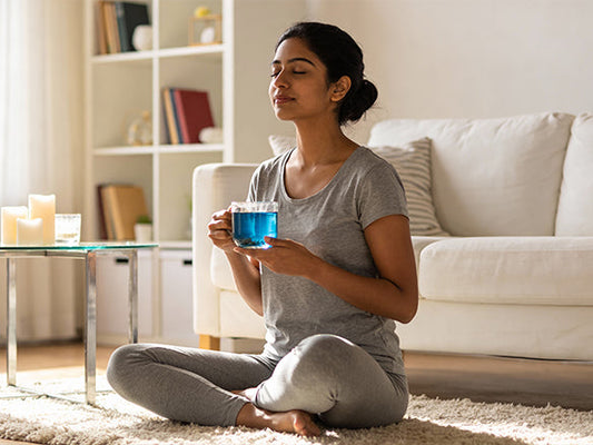 Herbal tea for meditation and relaxation