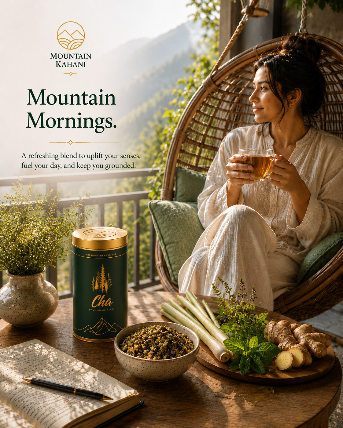 Mountain Mornings Herbal Tea For A Fresh Start