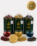 Discovery Trio — Hibiscus, Aprajita & Chamomile (Tea Bags)